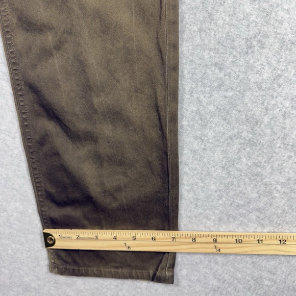 Diesel Thavar-A Pants Mens 33x34 Brown Chino Style Stretch Button Fly - Picture 12 of 13